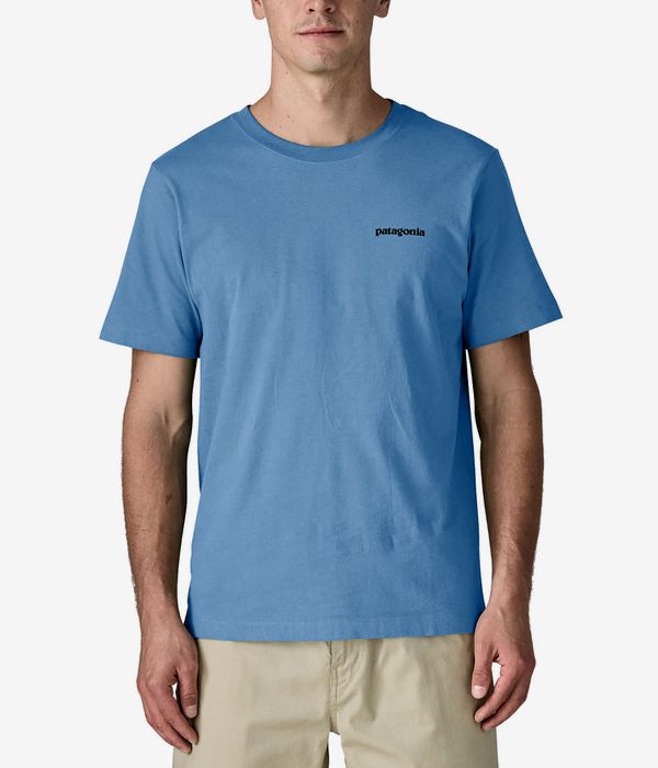 Patagonia P-6 Logo T-Shirt (shore blue)