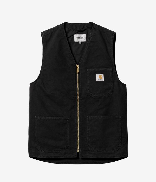 Carhartt WIP Arbor Organic Dearborn Vest (black aged canvas)