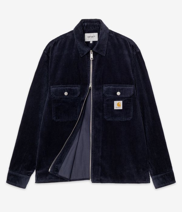 Carhartt WIP Reynold Corduroy Chaqueta (dark navy rinsed)