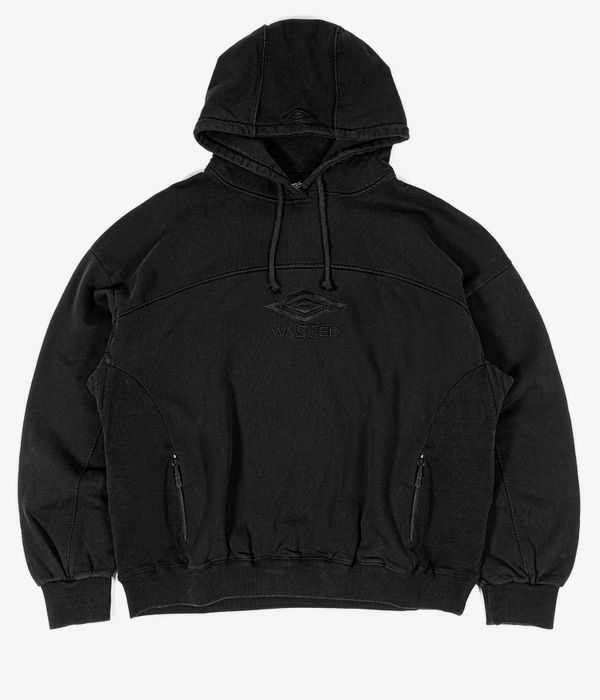 Wasted Paris x Umbro Boxy Hoodie (faded black)