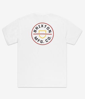 Brixton Crest II T-Shirt (white phoenixx orange)