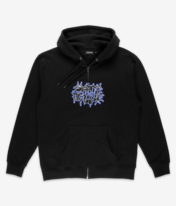 skatedeluxe Stroke Organic Zip-Sweatshirt avec capuchon (black)