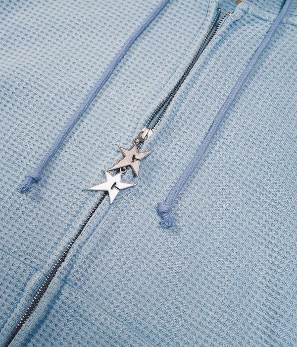 Carpet Company C-Star Double Thermal Zip-Sweatshirt avec capuchon (baby blue)