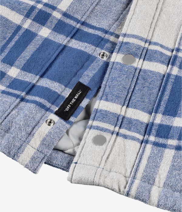 Vans Piedmont Plaid Shacket Jacket (oatmeal heather true navy)