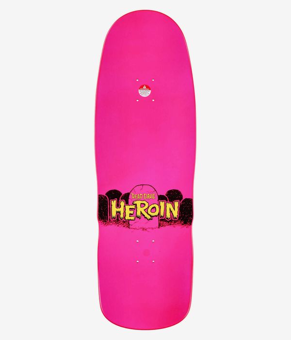 Heroin Skateboards Dead Dave Zombie 10.4" Tabla de skate (pink)