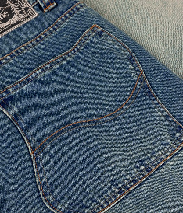 Dime Classic Baggy Denim Vaqueros (dipped sandblasted indigo)