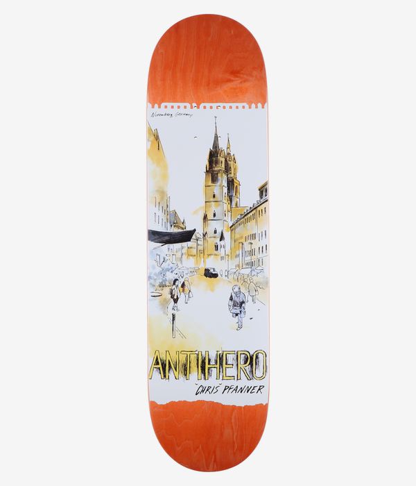 Anti Hero Pfanner Cityscapes 8.38" Skateboard Deck (multi)