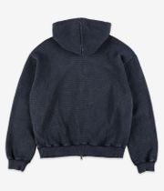 Butter Goods Waffle Zip-Hoodie (black overdye)