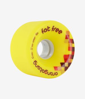 Orangatang Fat Free Roues (yellow) 65mm 86A 4 Pack