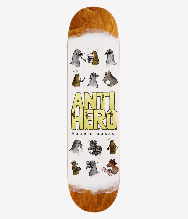 Anti Hero Russo Usual Suspects 8.25" Skateboard Deck (white)