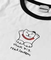 Jenkem Think Big T-shirt (white black ringer)