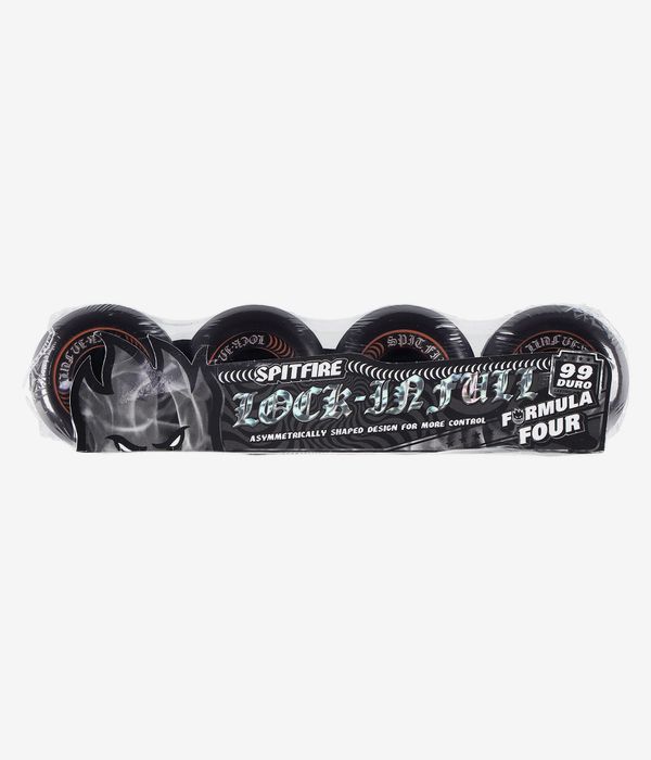 Spitfire Formula Four Lock In Full Rollen (black) 57 mm 99A 4er Pack