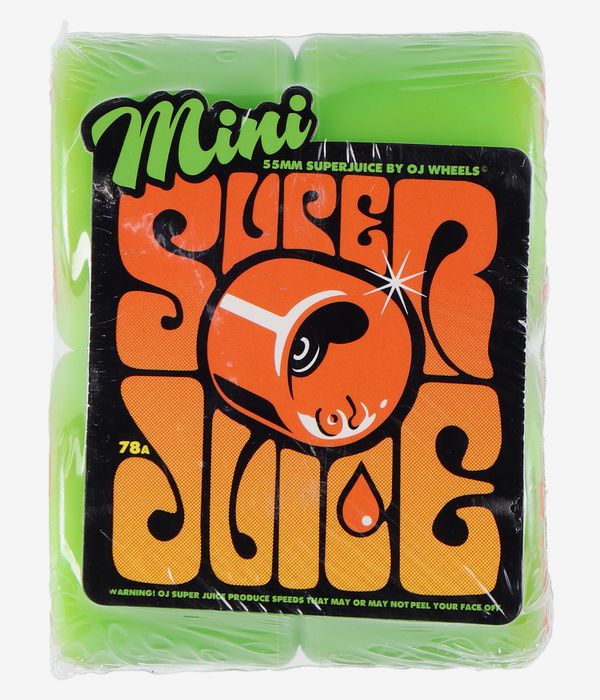 OJ Super Juice Mini Kółka (green) 55 mm 78A czteropak