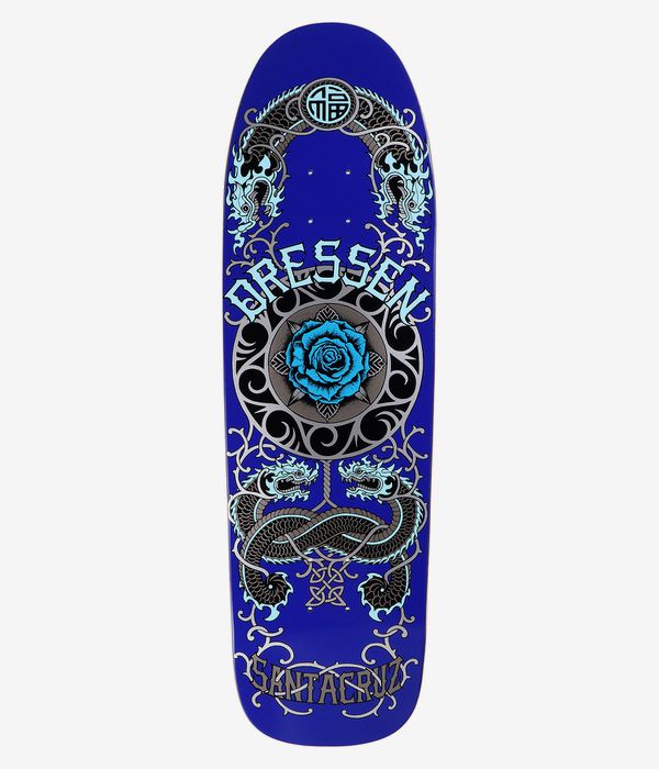 Santa Cruz Dressen Rose Crew One Shaped 9.31" Planche de skateboard (blue)