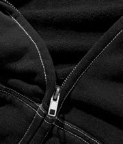 Cash Only Strip Zip-Hoodie (washed black)