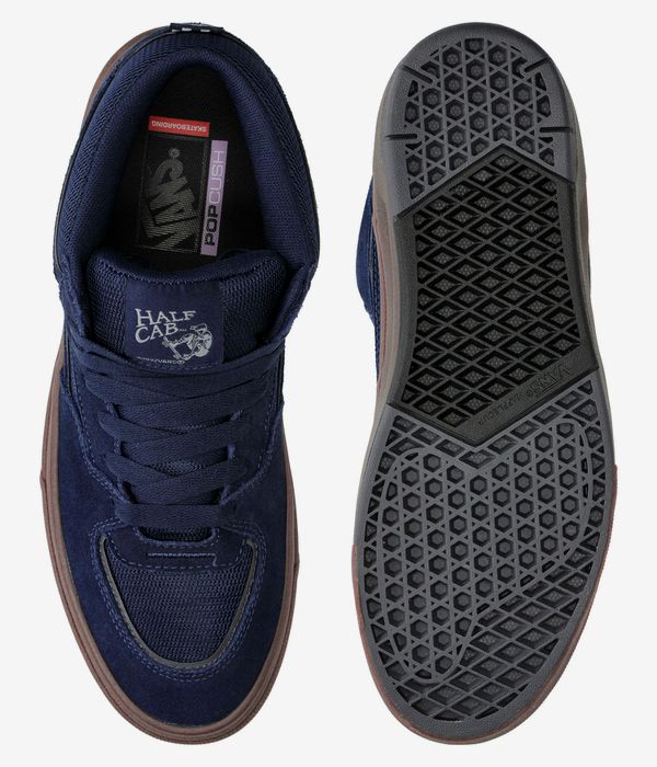 Vans Skate Half Cab Wafflecup Shoes (navy dark gum)