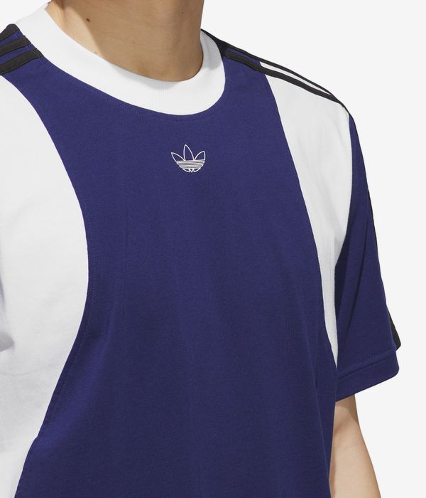 adidas Tyshawn T-shirt (dark blue white)