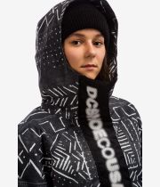 DC Envy Anorak Snowboard Jacket women (black mud cloth print)