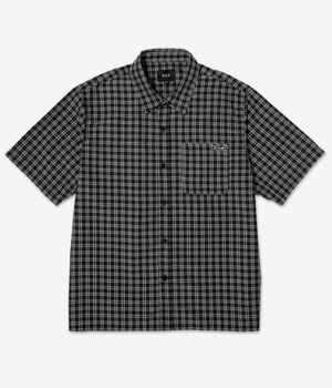 HUF Stretch Micro Plaid Hemd (black)