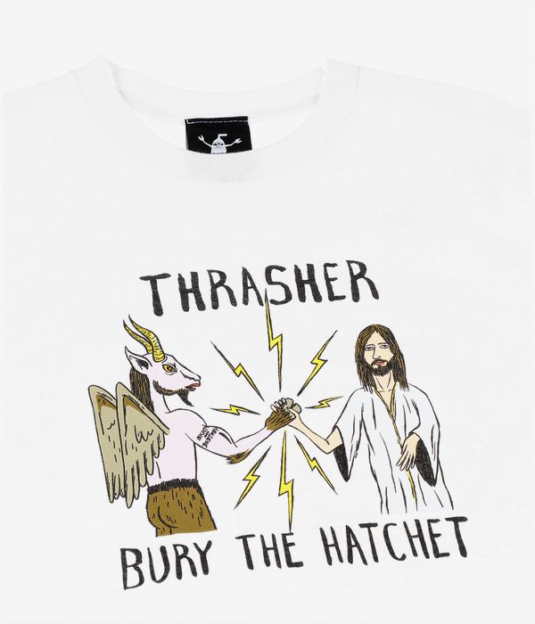 Thrasher x Toy Machine B.T.H. T-Shirty (white)
