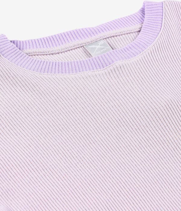 Iriedaily 2 Tone Rib T-Shirt women (light violett)