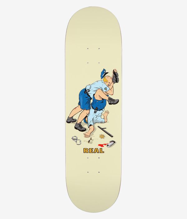 Real Double Duty Security TF 8.5" Skateboard Deck (cream)