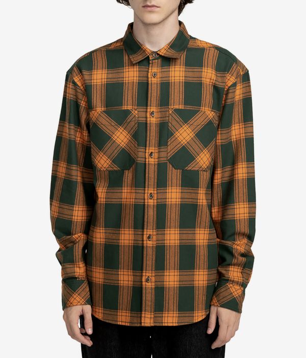 Element Compass Shirt (forest cheddar plaid)