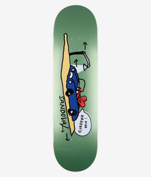 Krooked Sandoval I Ride 8.62" Skateboard Deck (grey)