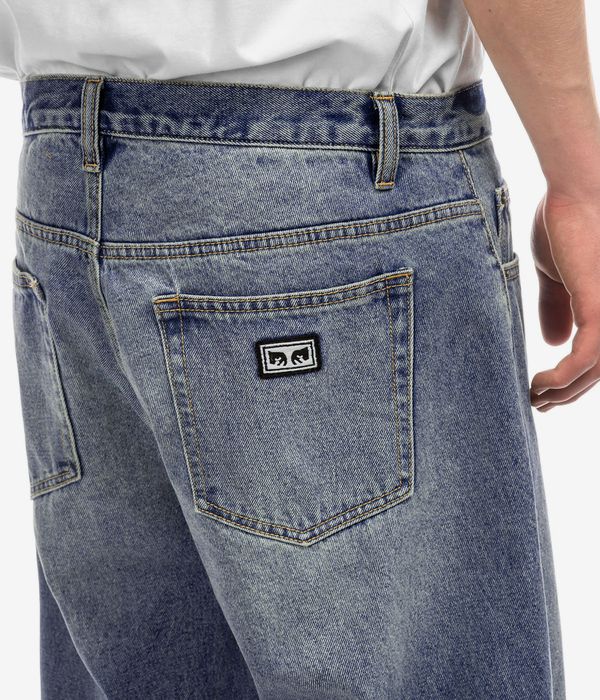 Obey Boxcar Straight Jeans (heavy vintage indigo)