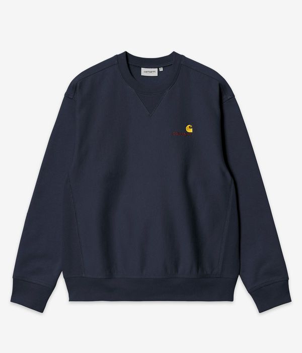Carhartt WIP American Script Sweatshirt (deep night)