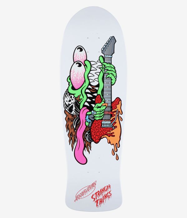 Santa Cruz x Stranger Things Meek Slasher Eddie Reveal 10.1" Planche de skateboard (white)