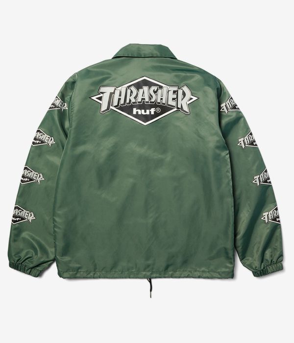 HUF x Thrasher Logo Jacket (forest green)