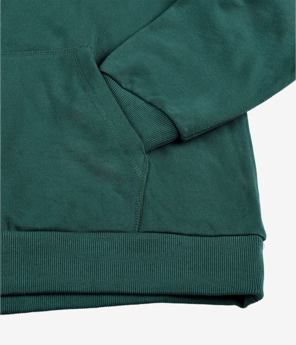 Brixton Embroidered Heavy Weight Half-Zip Sweatshirt (deep emerald)