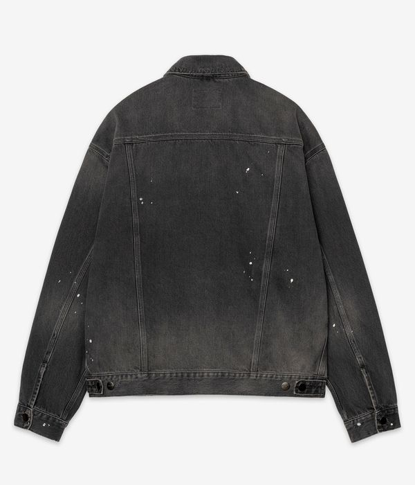Carhartt WIP Helston Jacket (black destroy wash splatter)