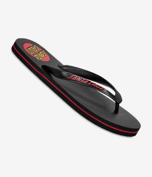 Santa Cruz Classic Dot Thong Chanclas (black)