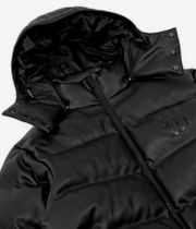 Wasted Paris Faux Leather Puffer Jas (black)