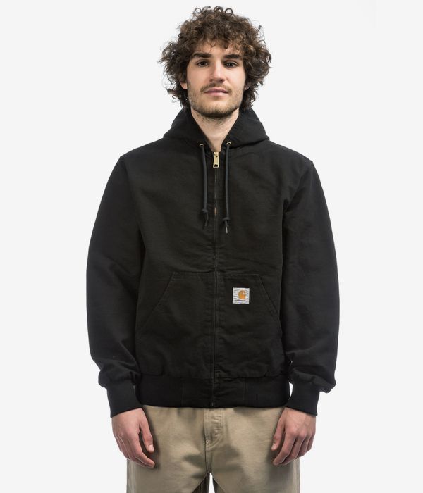 Shop Carhartt WIP Active Organic Dearborn Jacket (black rigid) online