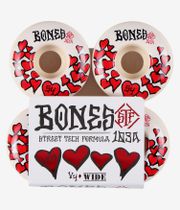 Bones STF Love V4 Roues (white red) 54mm 103A 4 Pack