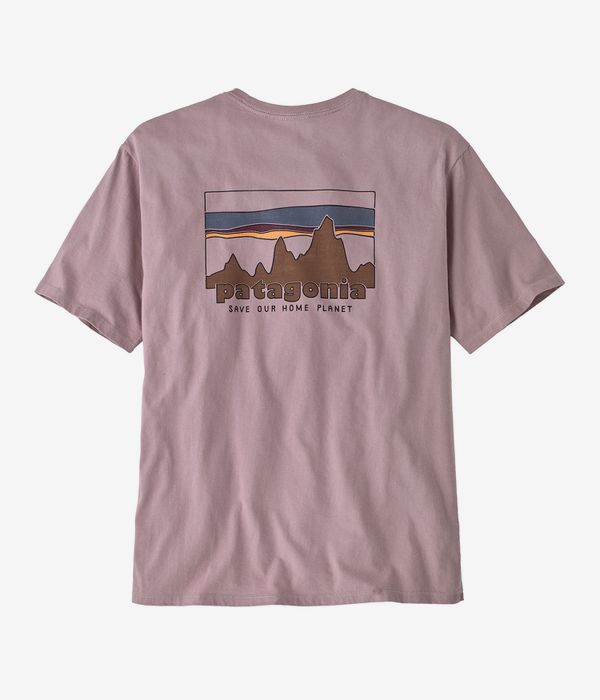 Patagonia 73 Skyline Organic T Shirt stormy mauve
