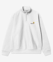 Carhartt WIP American Script Half Zip Sweatshirt (white)