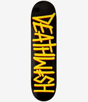 Deathwish Deathspray 8" Planche de skateboard (black yellow)