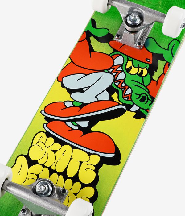 skatedeluxe Croc Kids 7" Complete-Skateboard (green)