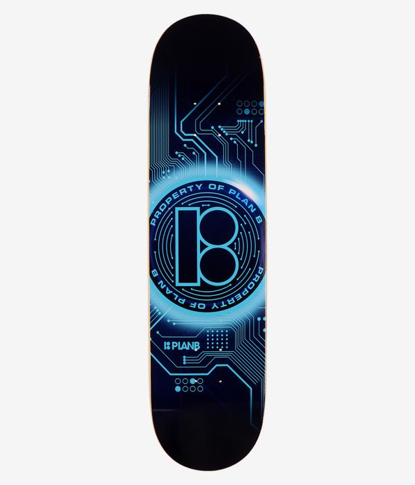 Plan B Crypto 8" Skateboard Deck (blue)