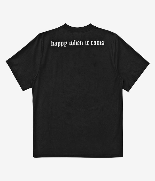 Wasted Paris Happy When It Rains T-Shirt (black)
