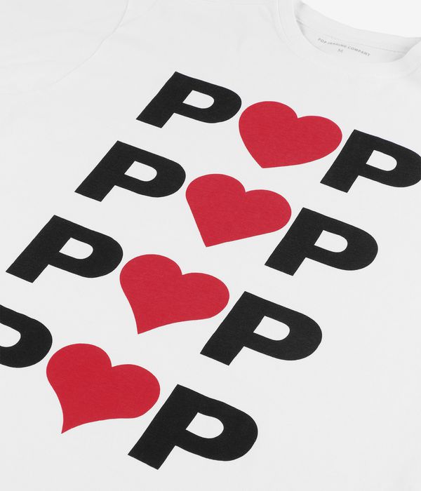 Pop Trading Company Hearts T-Shirt (white)