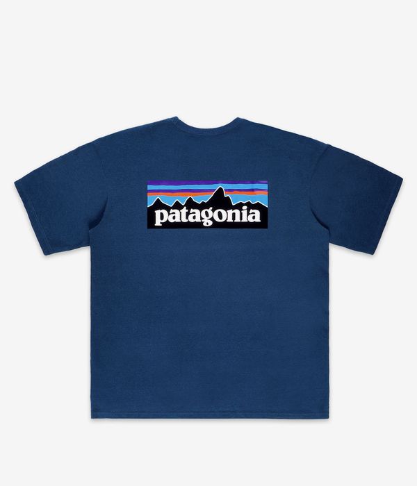 Patagonia P-6 Logo Responsibili T-Shirty (wavy blue)