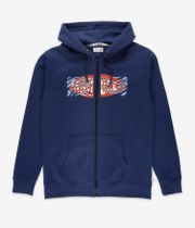 Anuell Slickum Organic Zip-Sweatshirt avec capuchon (navy)