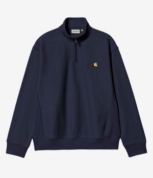 Carhartt WIP American Script Half Zip Sweatshirt (deep night)