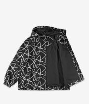 Poetic Collective Boxy Doodle Denim Jacket (black)