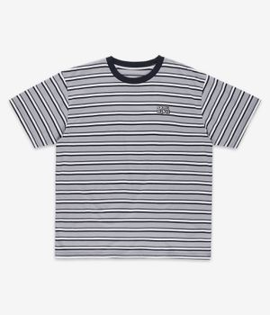 skatedeluxe Retro Striped Organic T-Shirt (grey)
